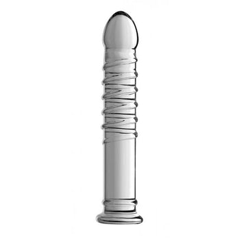Master Series Glasdildo Behemoth gerippter XL Dildo