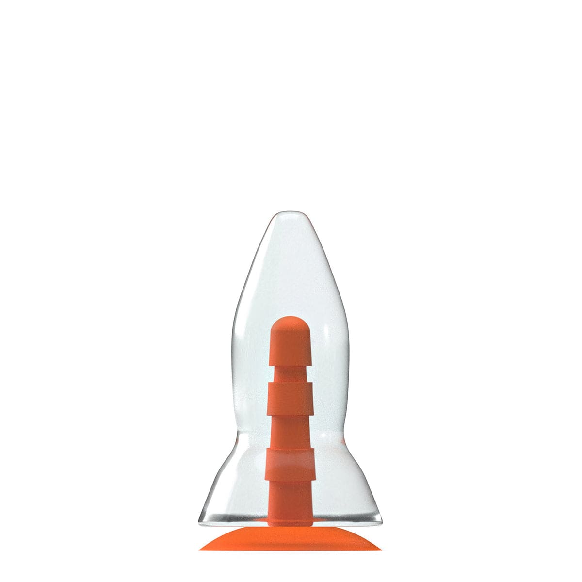 Dildo Rocket Transparent 21 x 8,8 cm