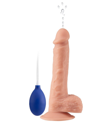 marielove Saugnapfdildo Spritzender Dildo 21cm Pumpball