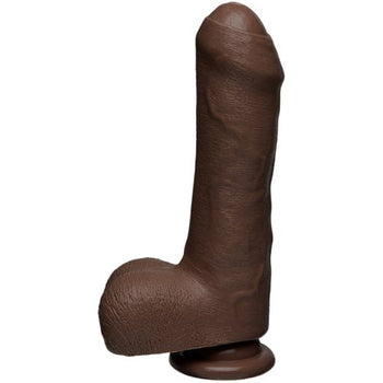 The D Realistischer Dildo The Uncut D 18 cm - Dunkel