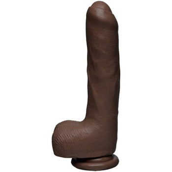 The D Realistischer Dildo The Uncut D 22 cm - Dunkel