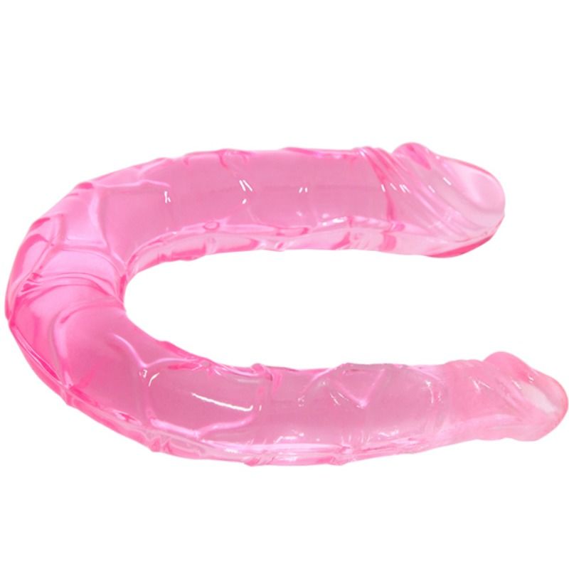Doppeldildo Jelly Rosa 30,5 x 2,5 cm