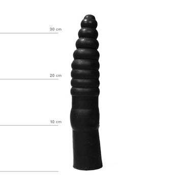 All Black Riesendildo Dildo 34 cm in Schwarz
